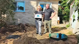 Установка септика на учатске клиента